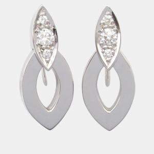 Cartier 18K White Gold Diadea Diamond Earrings