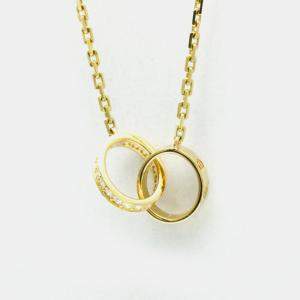Cartier 18K Yellow Gold and Diamond Love Pendant Necklace