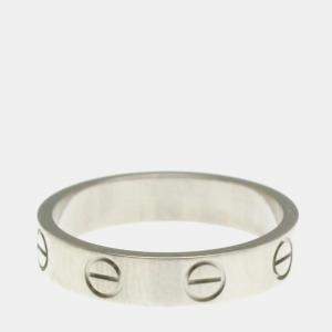 Cartier 18K White Gold Love Ring EU 49