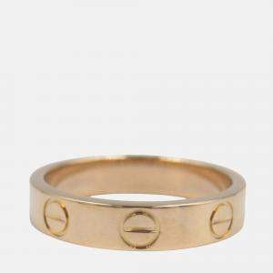Cartier 18K Rose Gold Small Love Ring EU 47