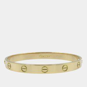 Cartier Love 18K Yellow Gold Love Bangle Bracelet