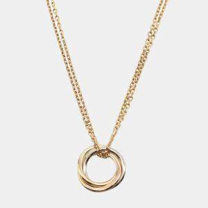 Cartier Trinity 18K Yellow, Rose, White Gold Pendant Necklace
