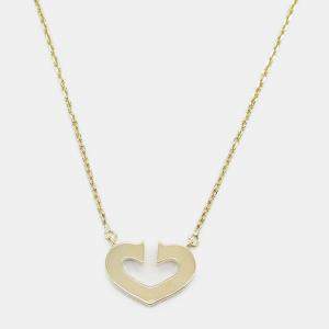 مملوكة مسبقًا Cartier C De Cartier Heart 18K Yellow Gold Pendant Necklace