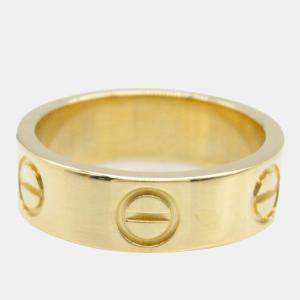 Cartier Love 18K Yellow Gold Band Ring EU 48