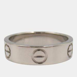 Cartier Love 18K White Gold Love Band Ring EU 53