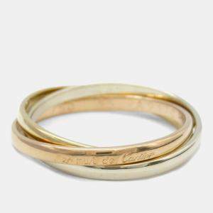 Cartier Trinity 18K Yellow, Rose, White Gold Band Ring EU 55