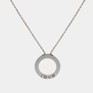 Cartier Love 18k White Gold Necklace