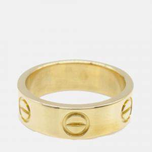 Cartier 18K Yellow Gold Classic Love Ring EU 48