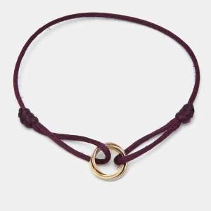 مملوكة مسبقًا سوار كارتييه ترينيتي حبل قابل للضبط ذهب ثلاثي الألوان عيار 18