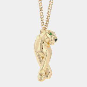 Pre Owned Cartier Panthere De Cartier 18K Yellow Gold Pendant Necklace