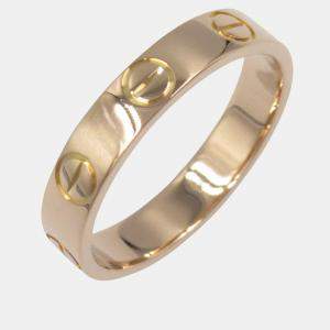 Cartier Love 18K Rose Gold Band Ring EU 49