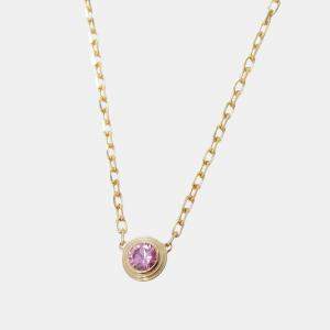 مملوكة مسبقًا Cartier D'amour 18K Rose Gold and Pink Sapphire Pendant Necklace
