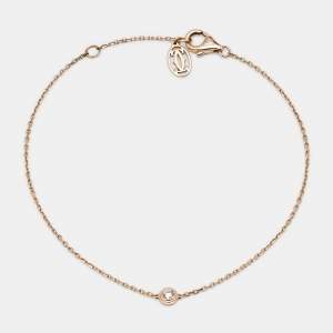 مملوكة مسبقًا Cartier D'amour Diamond 18k Rose Gold XS Model Bracelet