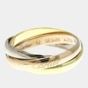 Cartier Trinity 18K Yellow, Rose, White Gold Band Ring EU 52