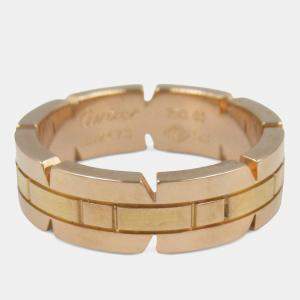 Cartier 18K Rose Gold Tank Francaise Ring
