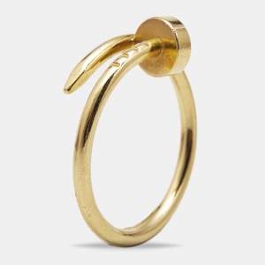Cartier Juste Un Clou 18k Yellow Gold Small Model Ring Size 52