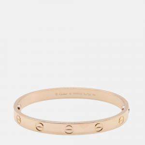 Cartier 18K Rose Gold Classic Love Bracelet