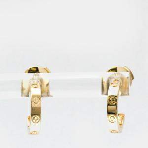 Pre Owned Cartier Baby Love 18K Pink Gold Earrings