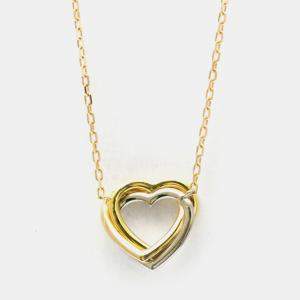Pre Owned Cartier Trinity Heart 18K Yellow, Rose, White Gold Necklace