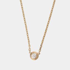 Pre Owned Cartier D'amour 18K Pink Gold Diamond Necklace