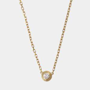 Pre Owned Cartier D'amour Diamond 18K Pink Gold Necklace