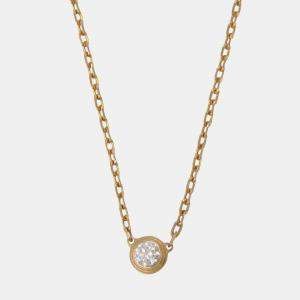 مملوكة مسبقًا Cartier D'amour 18K Rose Gold and Diamond Pendant Necklace