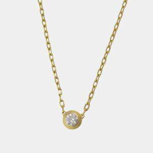 مملوكة مسبقًا Cartier D'amour 18K Yellow Gold and Diamond Pendant Necklace