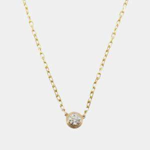 Pre Owned Cartier D'amour 18K Rose Gold Diamond Necklace