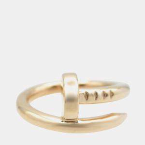 Pre Owned Cartier Juste Un Clou 18K Rose Gold Ring EU 49
