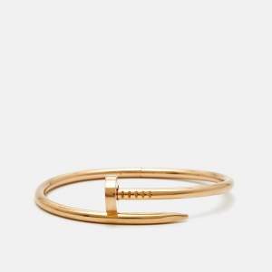 Pre Owned سوار كارتييه جاست أون كلو كلاسيك موديل ذهب وردي عيار 18 مقاس 16