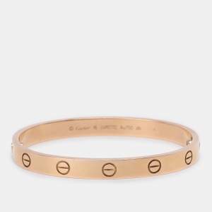 Pre Owned Cartier Love 18k Rose Gold Bracelet 16 