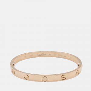Pre Owned Cartier 18K Rose Gold Classic Love Bracelet