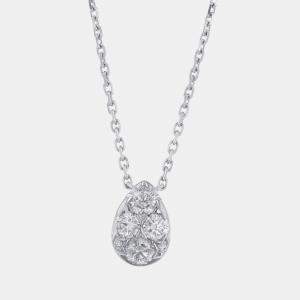 Pre Owned Cartier Etincelle de Cartier 18K White Gold and Diamond Pendant Necklace