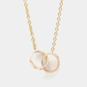 Pre Owned Cartier Love Interlocking 18K Rose Gold Necklace