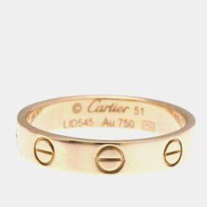 Pre Owned Cartier Love 18K Rose Gold Ring EU 51