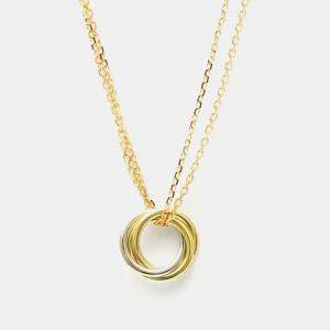 Pre Owned Cartier Sweet Trinity 18K Yellow, Rose, White Gold Necklace