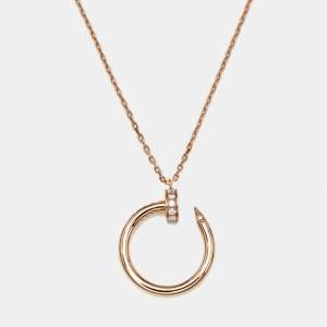 مملوكة مسبقًا قلادة كارتييه جست أون كلو ألماس ذهب وردي عيار 18