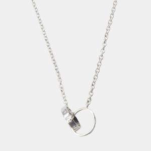 Pre Owned Cartier Love Interlocking 18K White Gold Necklace