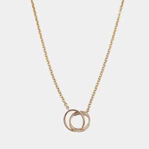 Pre Owned Cartier Love Interlocking 18K Rose Gold Necklace
