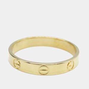 Pre Owned Cartier Love 18K Yellow Gold Ring EU 58