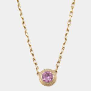Pre Owned Cartier D'Amour 18K Rose Gold Sapphire Necklace