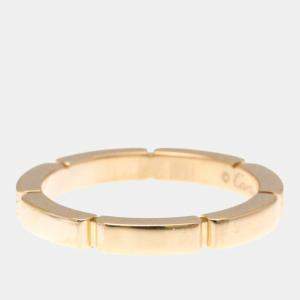 Pre Owned Cartier Maillon Panthere 18K Rose Gold and Diamond Band Ring EU 51
