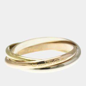 Pre Owned Cartier Trinity 18K Yellow, Rose, White Gold Band Ring EU 52