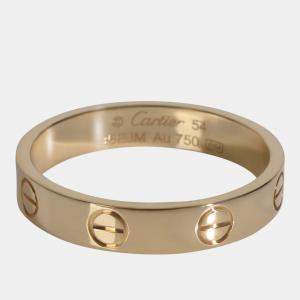 Pre Owned Cartier Love 18K Yellow Gold Ring EU 54