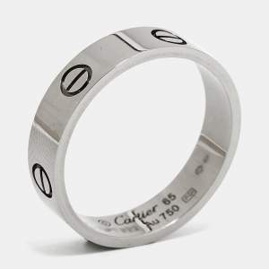 Pre Owned Cartier Love White Gold Ring EU 65