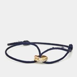 Pre Owned Cartier Trinity 18k Three Tone Gold Cord Bracelet