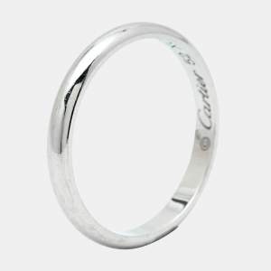 مملوكة مسبقًا Cartier 1895 Platinum Wedding Band Ring Size 52