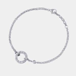 مملوكة مسبقًا Cartier Love 18K White Gold and Diamond Love Chain Bracelet