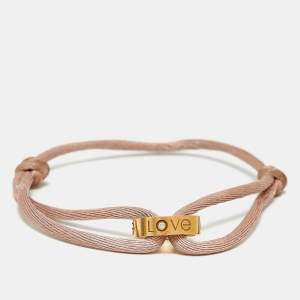 مملوكة مسبقًا Cartier Love Diamond 18k Rose Gold Cord Bracelet