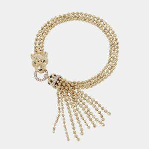 مملوكة مسبقًا Cartier Panthere De Cartier 18K Yellow Gold, Diamond Chain Bracelet